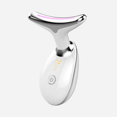 7 Color Wavy Microcurrent Facial Massager - Skin Firming Face & Neck Beauty Device