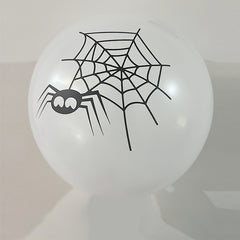 Black Skull Halloween Balloons - Spooky Party Decorations