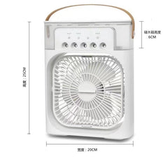 Portable 3-in-1 Air Cooler Fan – Mini AC for Room, Office & Car