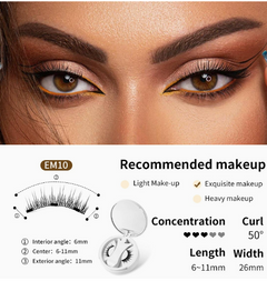 Magnetic Eyelashes Set – Reusable False Lashes with Magnetic Eyeliner, No Glue Needed
