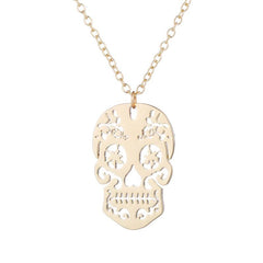Sugar Skull Necklace - Day of the Dead Jewelry
