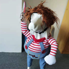 Chucky Dog Costume - Funny Halloween Pet Outfit
