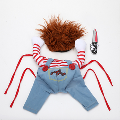 Chucky Dog Costume - Funny Halloween Pet Outfit
