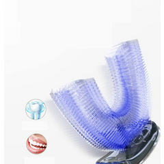 U-Shaped Ultrasonic Electric Toothbrush – Hands-Free 360° Automatic Toothbrush for Adults & Kids
