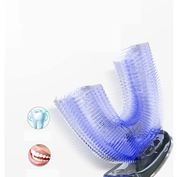 U-Shaped Ultrasonic Electric Toothbrush – Hands-Free 360° Automatic Toothbrush for Adults & Kids