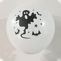 Black Skull Halloween Balloons - Spooky Party Decorations