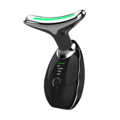 7 Color Wavy Microcurrent Facial Massager - Skin Firming Face & Neck Beauty Device