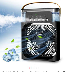 Portable 3-in-1 Air Cooler Fan – Mini AC for Room, Office & Car