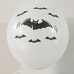 Black Skull Halloween Balloons - Spooky Party Decorations