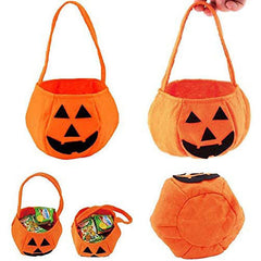 Pumpkin Head Candy Bag - Halloween Party Trick or Treat Bag