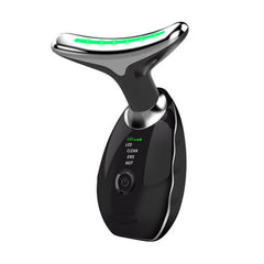 7 Color Wavy Microcurrent Facial Massager - Skin Firming Face & Neck Beauty Device