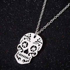 Sugar Skull Necklace - Day of the Dead Jewelry
