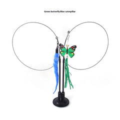 Cat Sucker Teaser Toy – Interactive Suction Cup Wand Toy for Indoor Cats