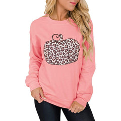 Leopard Pumpkin Print Halloween Shirt - Spooky Season Style