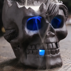 Dragon Skull Backflow Incense Burner with LED Light