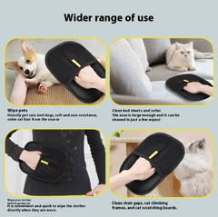 2-in-1 Pet Grooming Gloves – Deshedding & Massage Gloves for Dogs, Cats & Rabbits