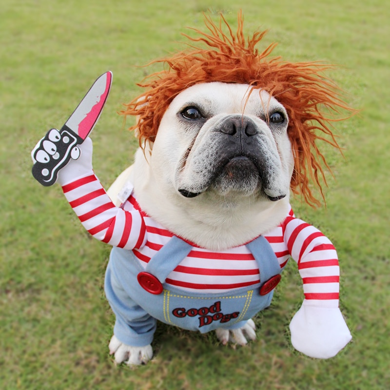 Chucky Dog Costume - Funny Halloween Pet Outfit