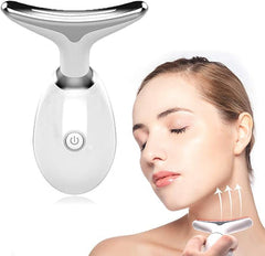 7 Color Wavy Microcurrent Facial Massager - Skin Firming Face & Neck Beauty Device