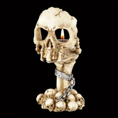 Skull Candle Holder - Halloween Party Decoration