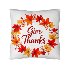 Give Thanks Autumn Classic Pillow