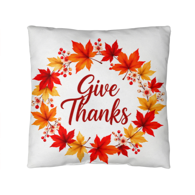 Give Thanks Autumn Classic Pillow