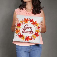Give Thanks Autumn Classic Pillow