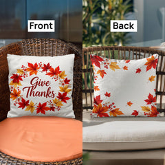 Give Thanks Autumn Classic Pillow