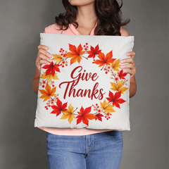 Give Thanks Autumn Classic Pillow