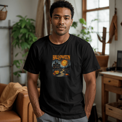 Halloween Town Graphic T-Shirt - Spooky Season Style