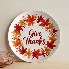 Give Thanks Autumn 10" Plate