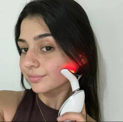 7 Color Wavy Microcurrent Facial Massager - Skin Firming Face & Neck Beauty Device