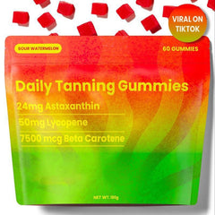 Sun Tanning Soft Gummies (60 Tablets) – Tan Accelerator Supplement with Beta-Carotene