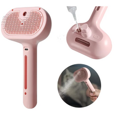 Pet Hair Spray Brush – Self-Cleaning Slicker Brush with Water Mist for Dogs & Cats