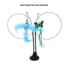 Cat Sucker Teaser Toy – Interactive Suction Cup Wand Toy for Indoor Cats