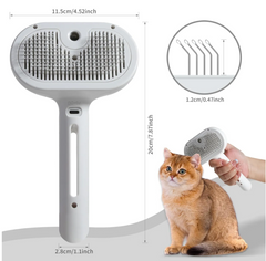Pet Hair Spray Brush – Self-Cleaning Slicker Brush with Water Mist for Dogs & Cats