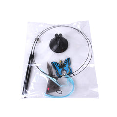 Cat Sucker Teaser Toy – Interactive Suction Cup Wand Toy for Indoor Cats