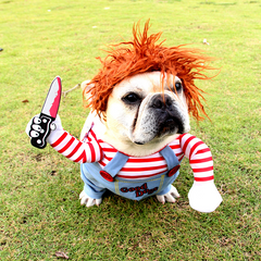Chucky Dog Costume - Funny Halloween Pet Outfit