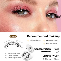 Magnetic Eyelashes Set – Reusable False Lashes with Magnetic Eyeliner, No Glue Needed