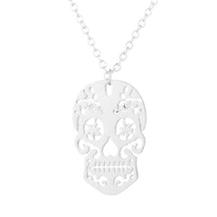 Sugar Skull Necklace - Day of the Dead Jewelry