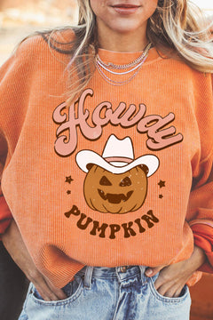 Pumpkin Head Halloween Sweater - Cozy Spooky Season Style