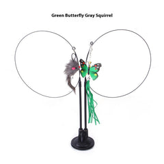 Cat Sucker Teaser Toy – Interactive Suction Cup Wand Toy for Indoor Cats