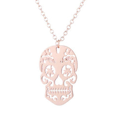 Sugar Skull Necklace - Day of the Dead Jewelry