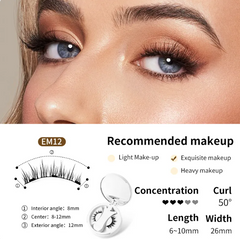 Magnetic Eyelashes Set – Reusable False Lashes with Magnetic Eyeliner, No Glue Needed
