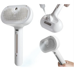 Pet Hair Spray Brush – Self-Cleaning Slicker Brush with Water Mist for Dogs & Cats