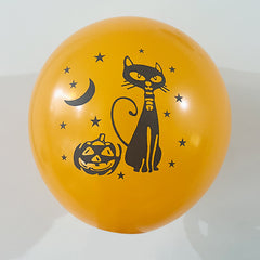 Black Skull Halloween Balloons - Spooky Party Decorations