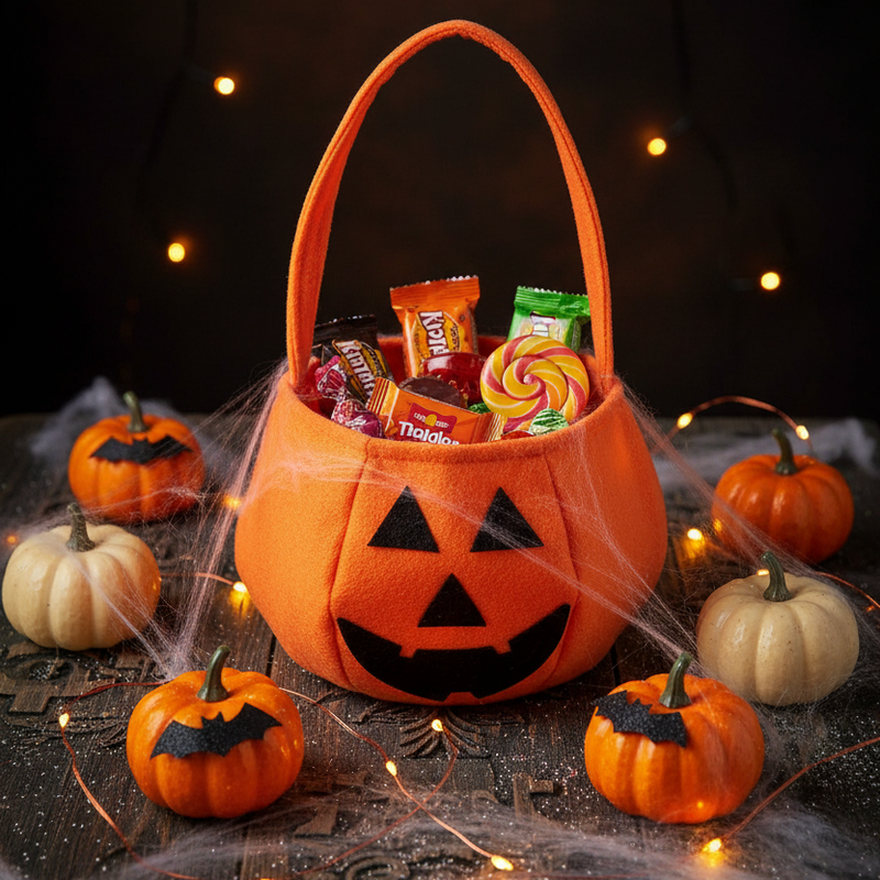 Halloween Pumpkin Head Candy Bag